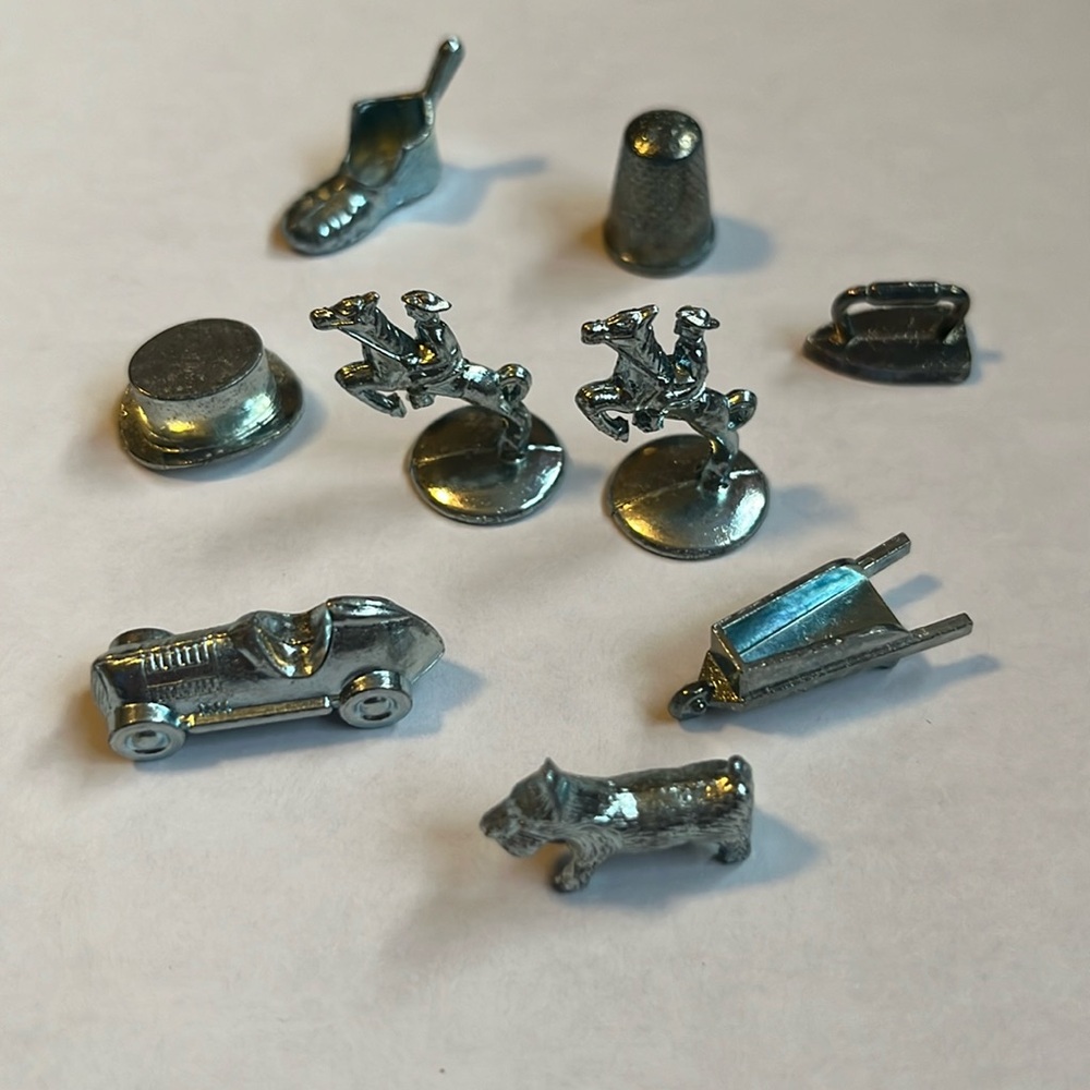 Monopoly game replacement token pieces